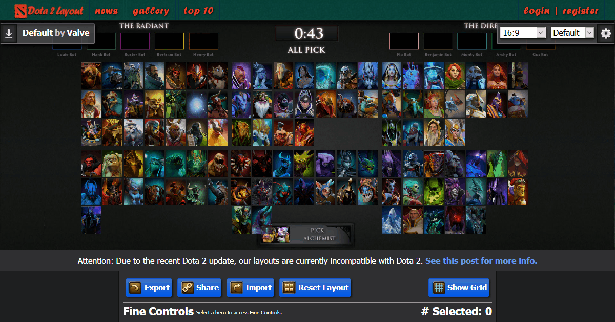 Dota 2 Layout Josh Rosenhanst Web Development And Design